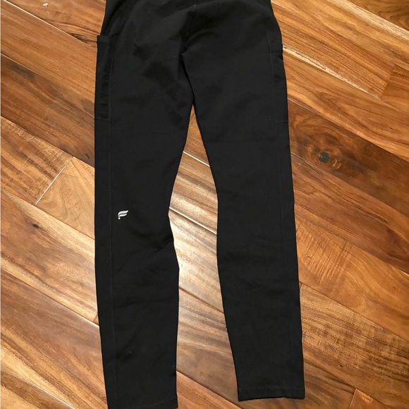 Fabletics On-The-Go High Waisted Leggings Black Size L Tall NWT - Picture 3 of 5